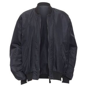 Yves Salomon Homme Genuine Real Fur Lined Oversized Bomber Jacket